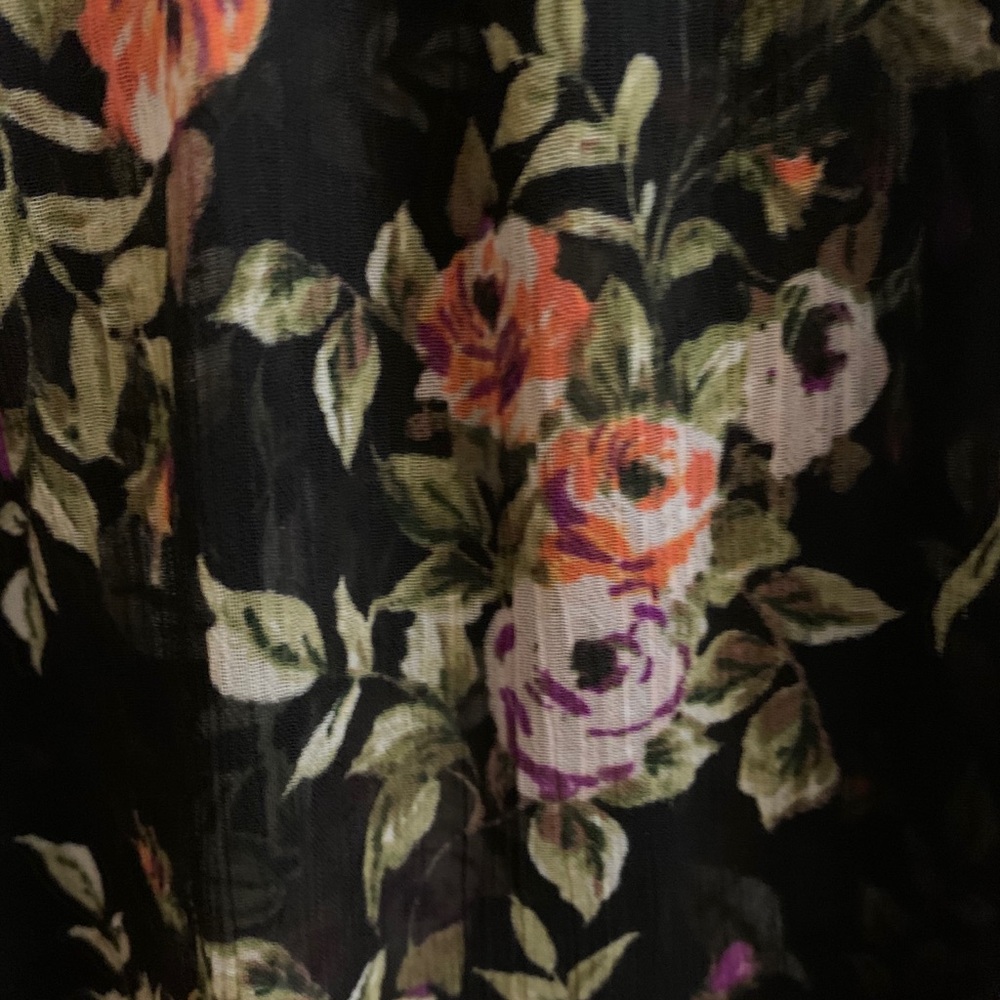 BLACK FLORAL DRESS - Picture 4 of 7